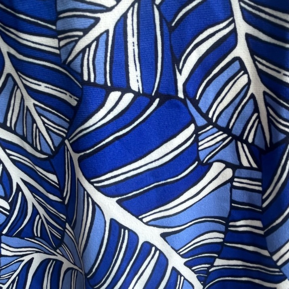 Coolibar Blue and White Swim Top with Sun Protection - Picture 4 of 8